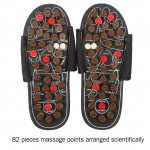 Гумени масажни чехли с 82 броя акупунктурни шипове за релаксиране и тай чи масаж докато стъпвате